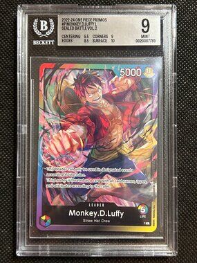 2024 ONE PIECE PROMOS SEALED BATTLE VOL.2 #P MONKEY D. LUFFY BGS 9 MINT